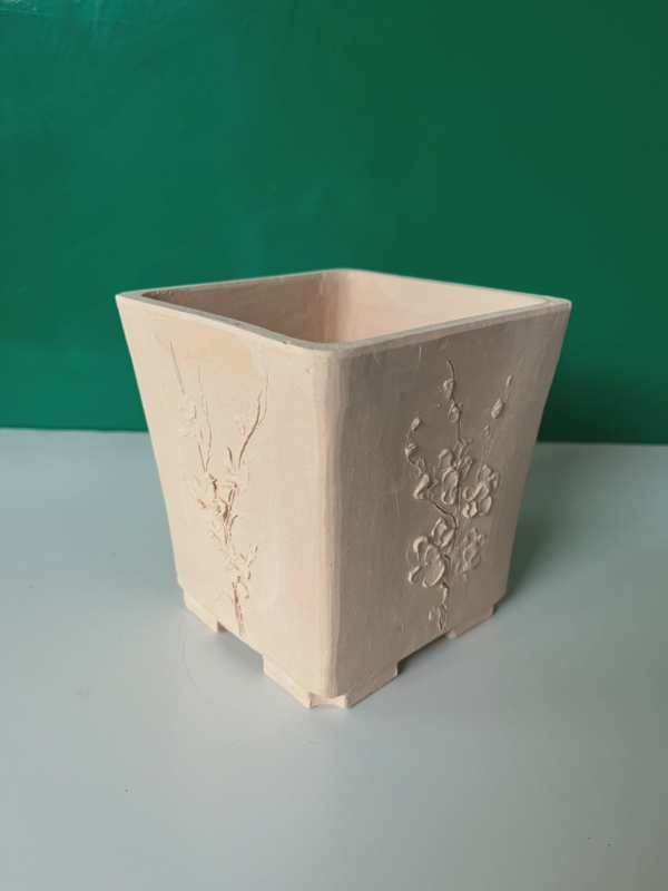 Chậu cảnh gốm mộc